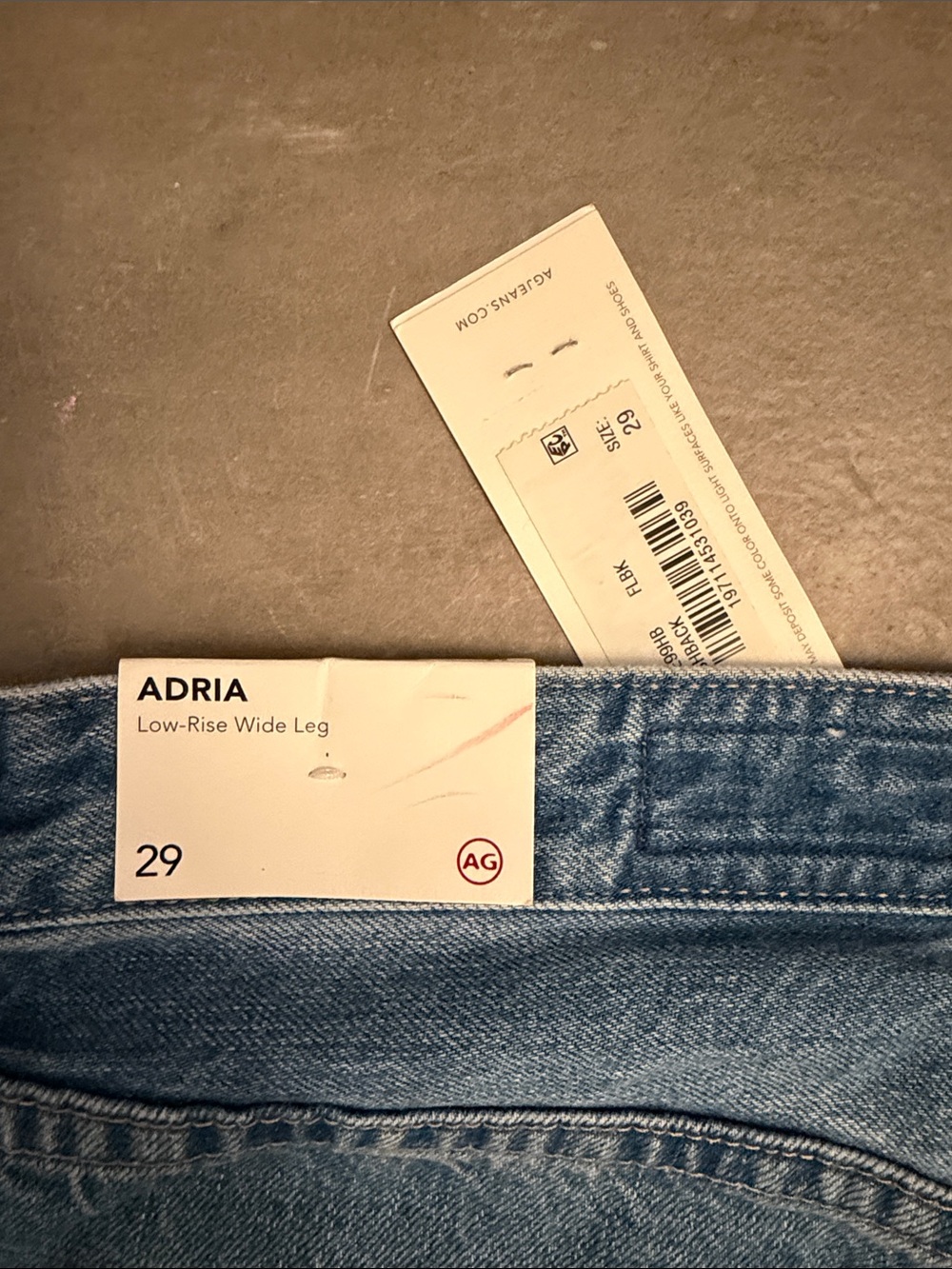 AG Adriano Goldschmied Light Blue Wide-Leg Jeans - Picture 4 of 4